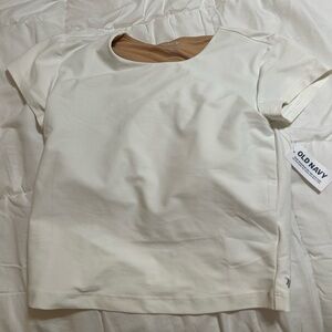 Old Navy White Powersoft Active Top